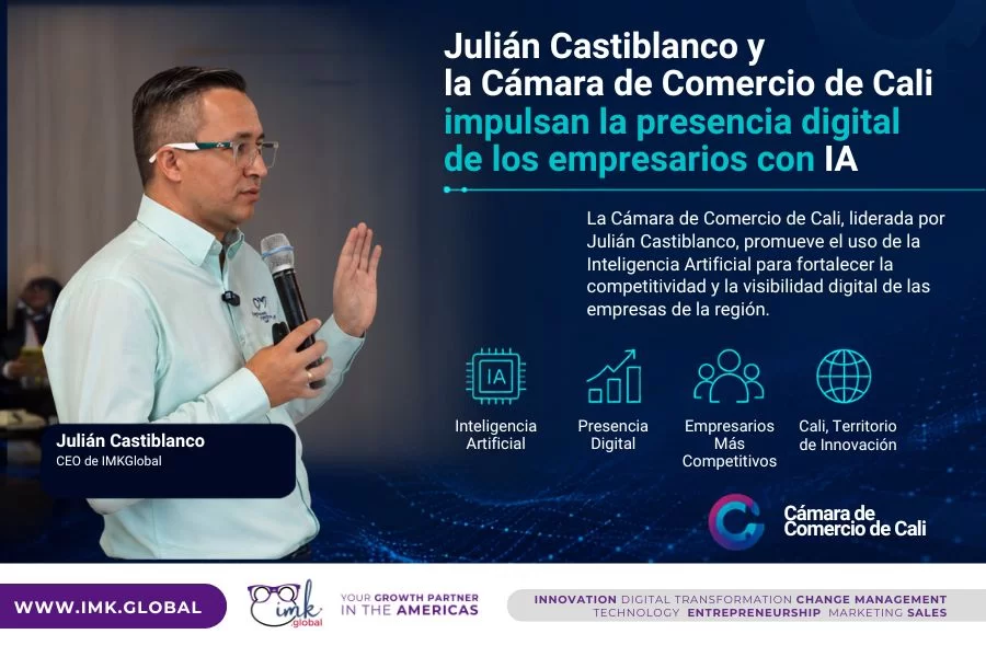 Julián Castiblanco y la Cámara de Comercio de Cali impulsan la presencia digital de los empresarios con IA